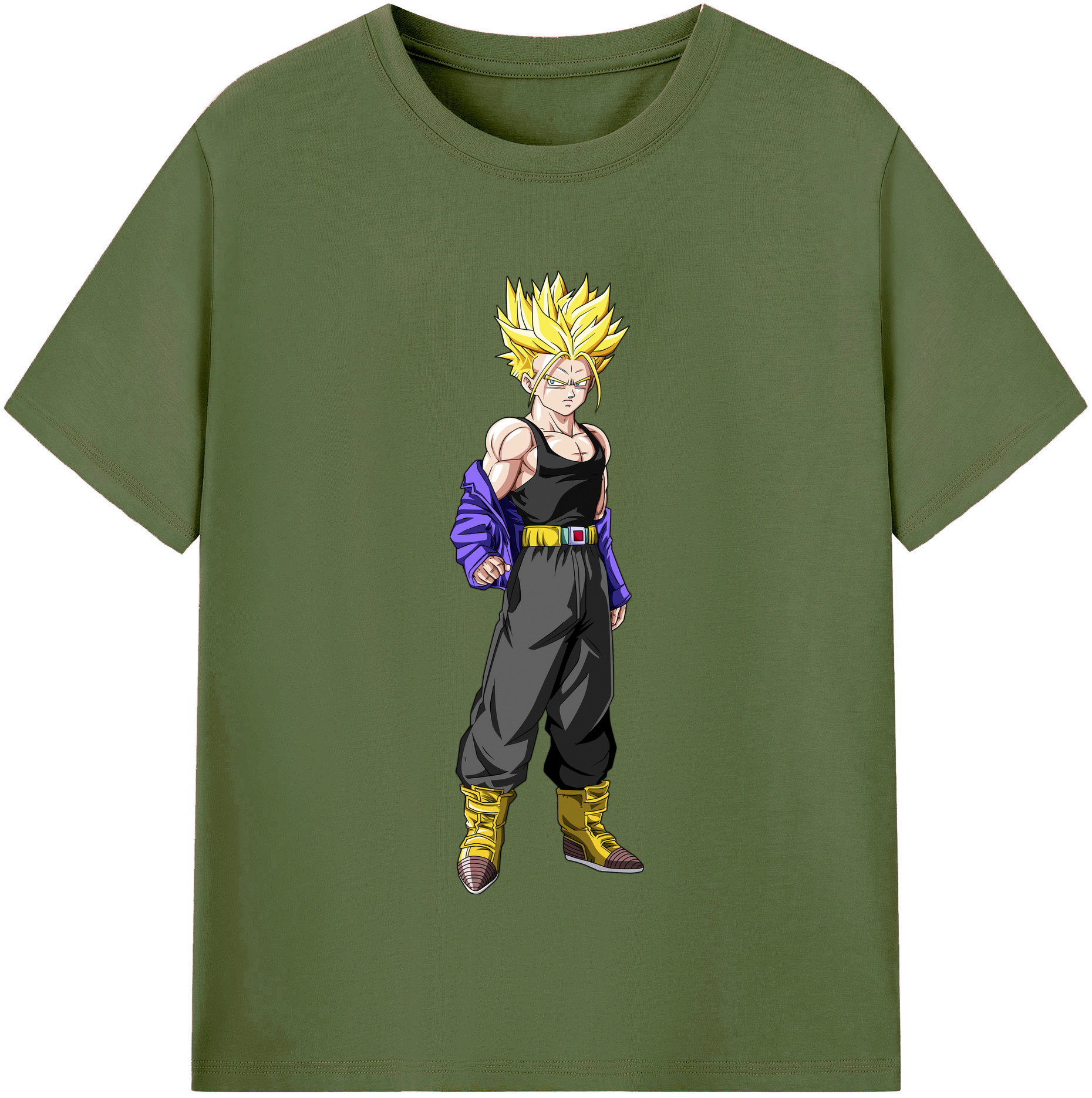 （画像用） ドラゴンボール トランクス（Torankusu）DRAGON BALL Trunks 綿100％半袖Tシャツ（フロントプリント）